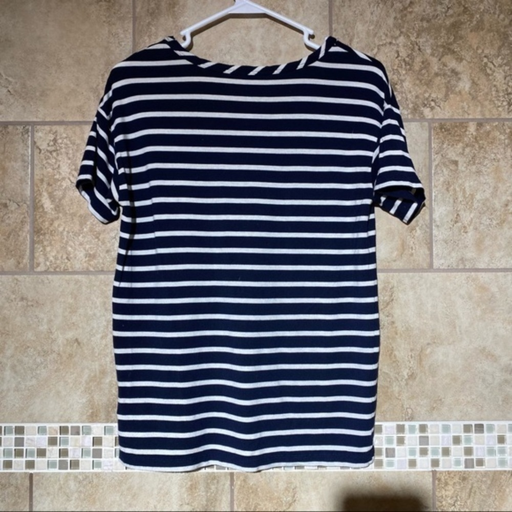 Draper James Striped Short Sleeve Shirt XS - Picture 2 of 6